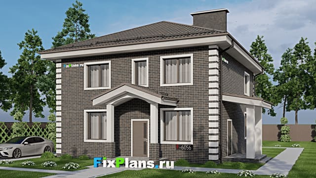 Двухэтажный дом F-6056